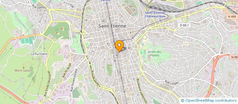 localisation de l'entreprise LOLAB  SAINT-ETIENNE