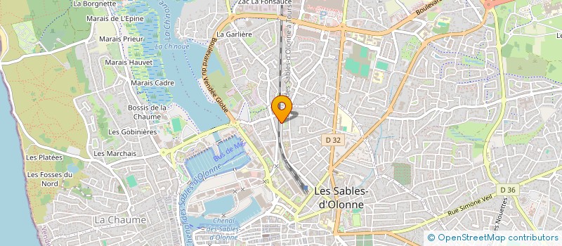 localisation de l'entreprise LOLAVI à LES SABLES D'OLONNE