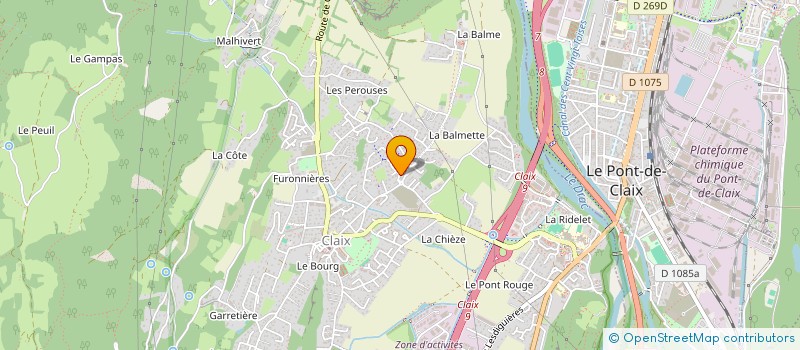 localisation de l'entreprise LOLENE  CLAIX