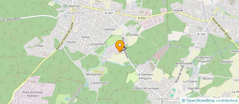 localisation de l'entreprise LOLEX  SEIGNOSSE