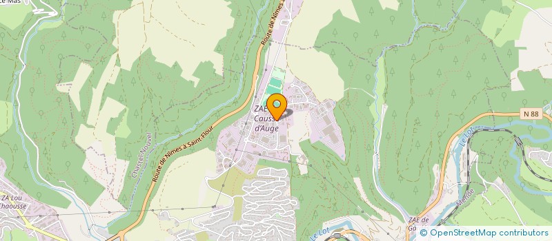 localisation de l'entreprise LOLI CONTROLE AUTO  MENDE