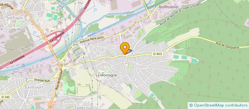 localisation de l'entreprise LOLIDIS  ETUPES