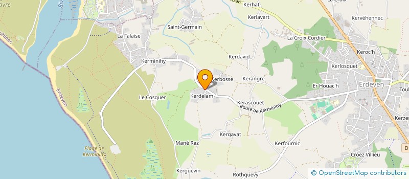 localisation de l'entreprise LOLIE SERVICES  ERDEVEN