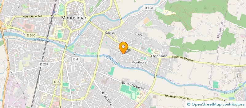 localisation de l'entreprise LOLIFRUIT  MONTELIMAR