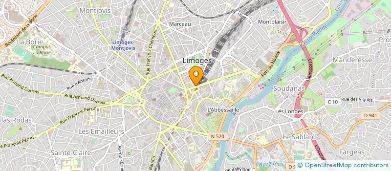 localisation de l'entreprise LOLINA à LIMOGES