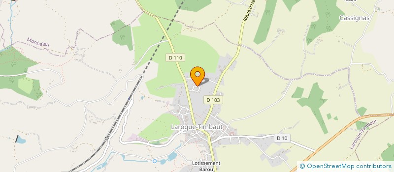 localisation de l'entreprise LOLINE PROD 47  LAROQUE-TIMBAUT