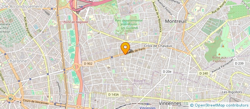 localisation de l'entreprise LOLITA à MONTREUIL