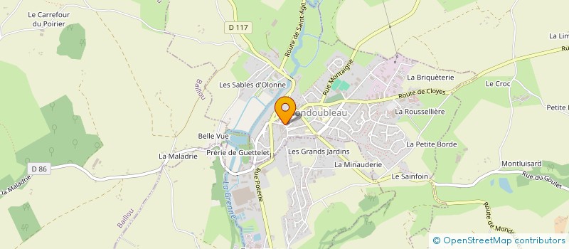 localisation de l'entreprise LOLITA PASSION à MONDOUBLEAU