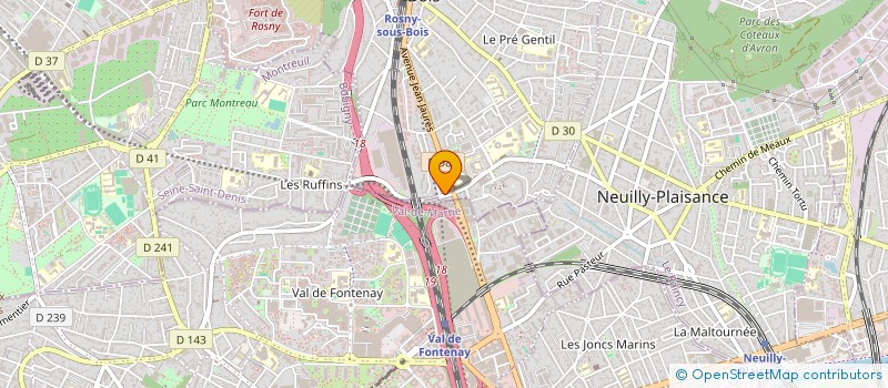 localisation de l'entreprise LOLIVE à ROSNY-SOUS-BOIS