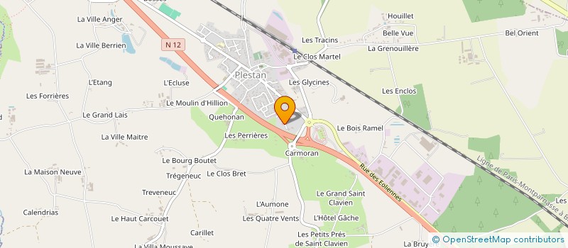 localisation de l'entreprise LOLIVIER PAYSAGE  PLESTAN