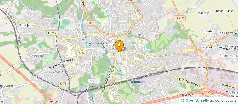 localisation de l'entreprise LOLLICLOPE à GUINGAMP