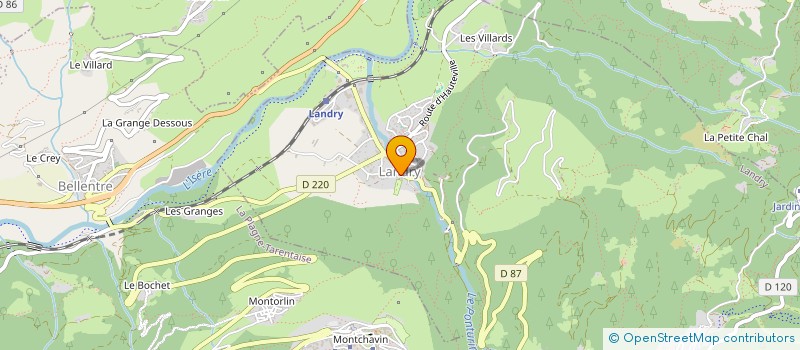 localisation de l'entreprise LOLLILAVIE  AIME-LA-PLAGNE