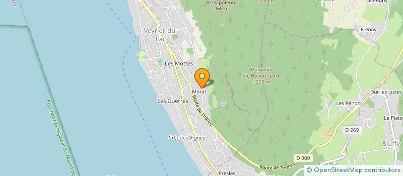 localisation de l'entreprise LOLOLOC  VEYRIER-DU-LAC