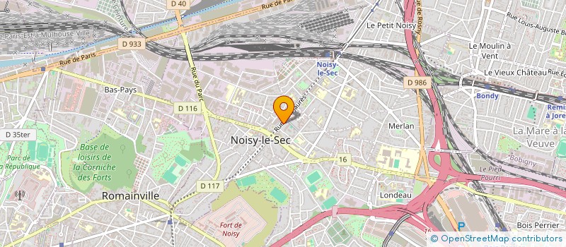 localisation de l'entreprise LOM à NOISY-LE-SEC