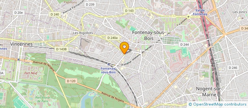 localisation de l'entreprise LOM ALIMENTATION à FONTENAY SOUS BOIS