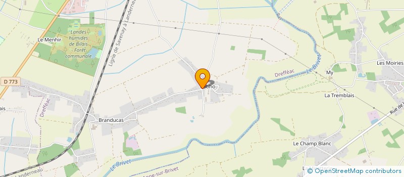 localisation de l'entreprise LOM ELEC  DREFFEAC