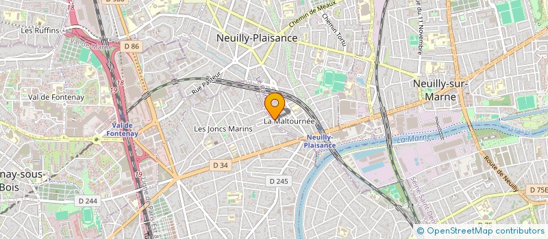localisation de l'entreprise LOM PROD à NEUILLY-PLAISANCE