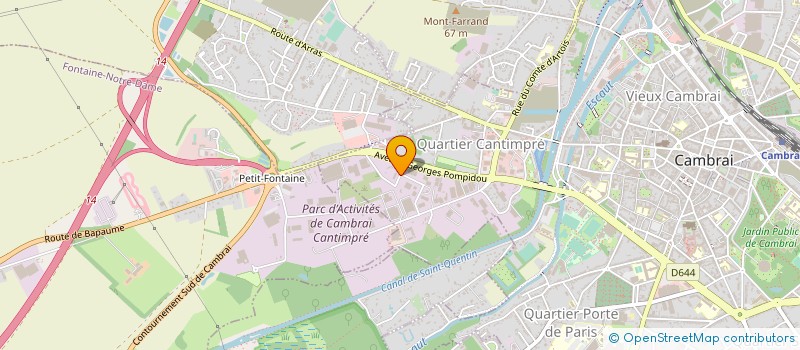 localisation de l'entreprise LOMA à CAMBRAI