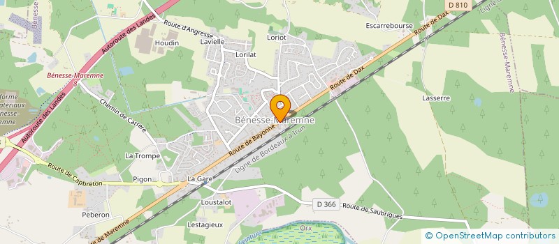 localisation de l'entreprise LOMA  BENESSE-MAREMNE