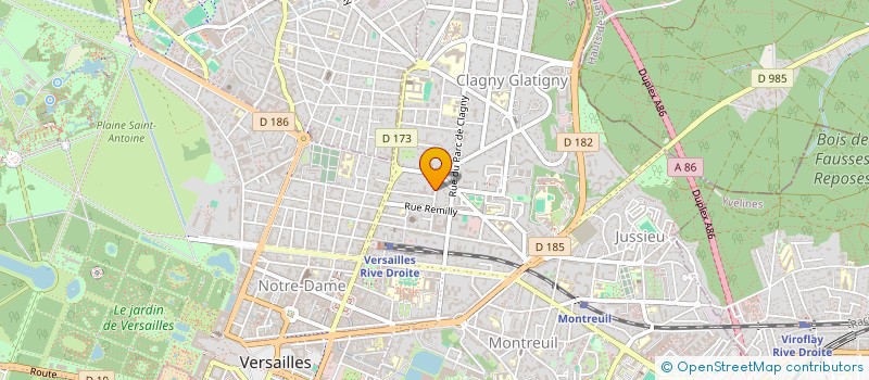 localisation de l'entreprise LOMA à VERSAILLES