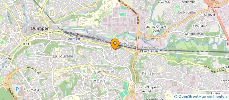 localisation de l'entreprise LOMA  QUIMPER