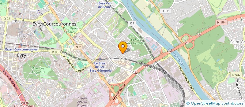 localisation de l'entreprise LOMAC  EVRY-COURCOURONNES