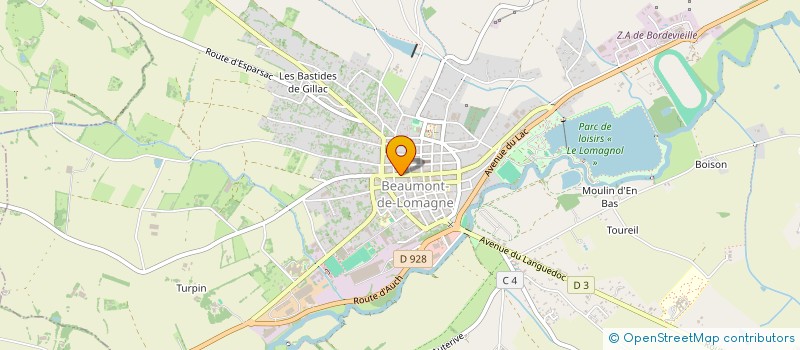 localisation de l'entreprise LOMAGNE AGRICOLE  BEAUMONT-DE-LOMAGNE