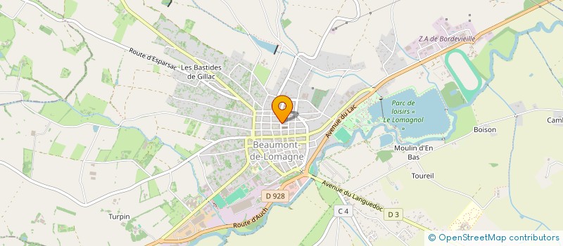 localisation de l'entreprise LOMAGNE PRESTATION  LAMOTHE-CUMONT