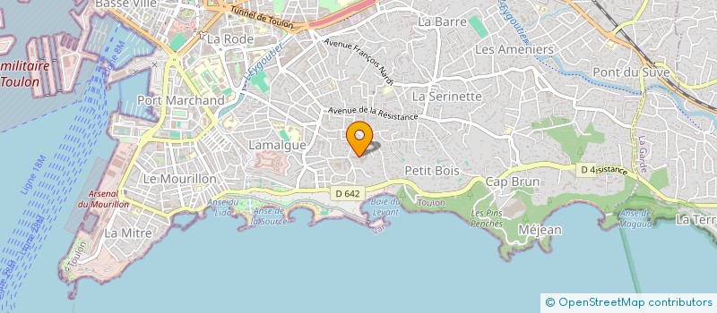 localisation de l'entreprise LOMAL  TOULON