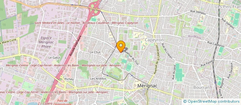 localisation de l'entreprise LOMALINE  MERIGNAC