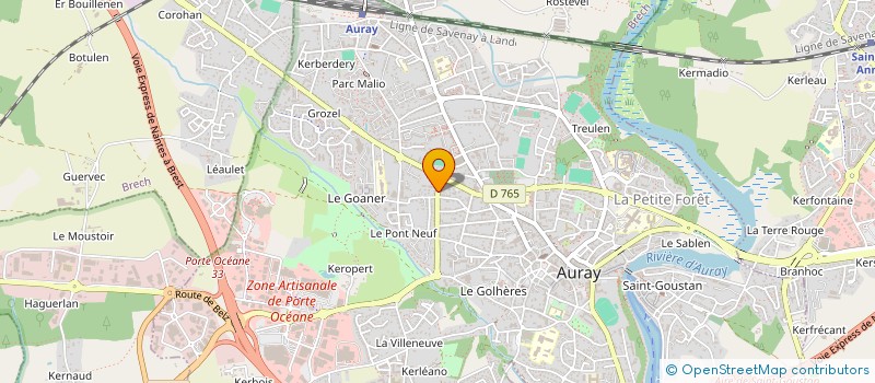 localisation de l'entreprise LOMANE IMMOBILIER à AURAY