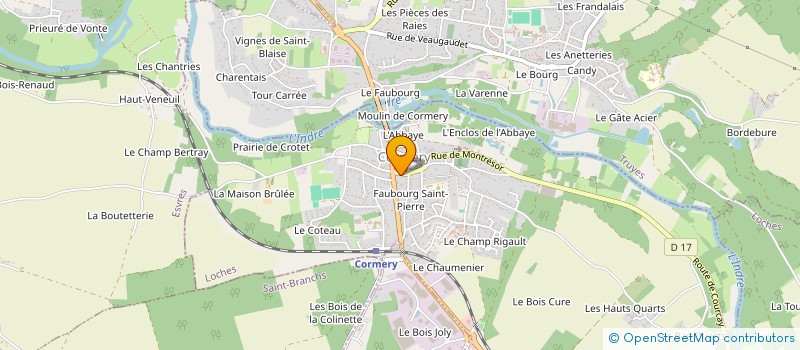 localisation de l'entreprise LOMANI  CORMERY