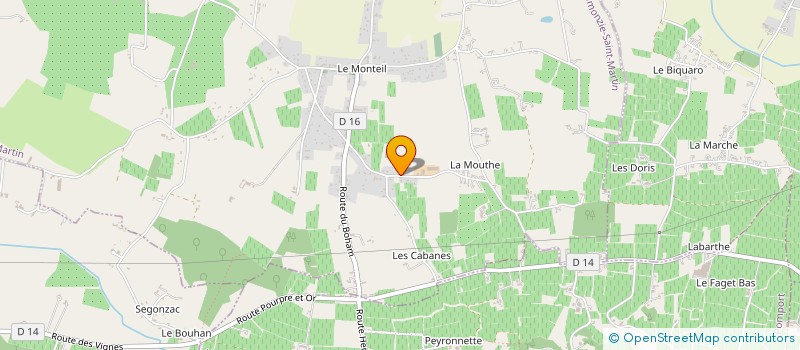 localisation de l'entreprise LOMAS  LAMONZIE-SAINT-MARTIN