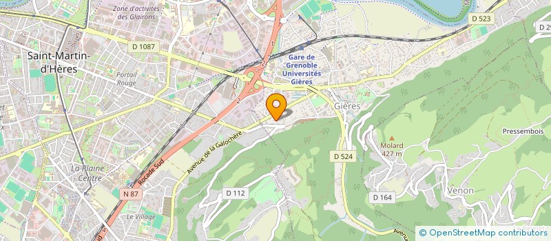 localisation de l'entreprise LOMATE  GIERES