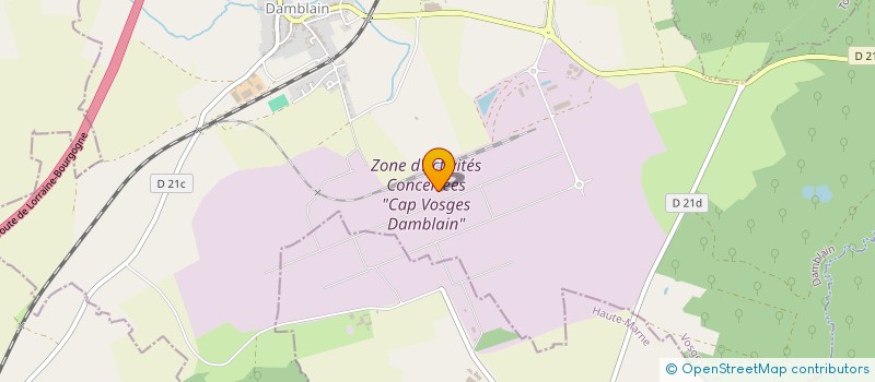 localisation de l'entreprise LOMATER à DAMBLAIN