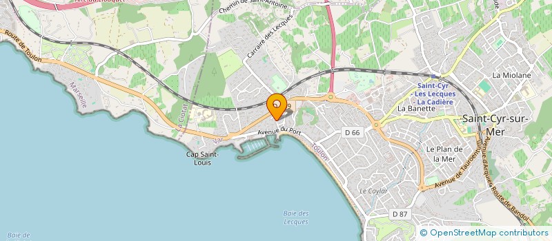 localisation de l'entreprise LOMATIC CAFE à SAINT-CYR-SUR-MER