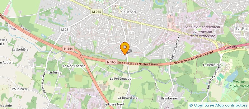localisation de l'entreprise LOMAVI à SAUTRON