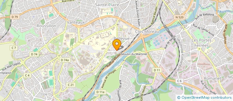localisation de l'entreprise LOMAYA à LIMOGES