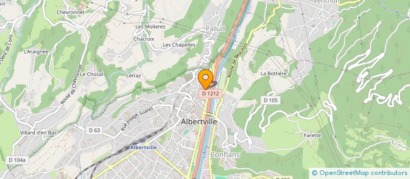 localisation de l'entreprise LOMBARD ALESAGE ET MECANIQUE à ALBERTVILLE