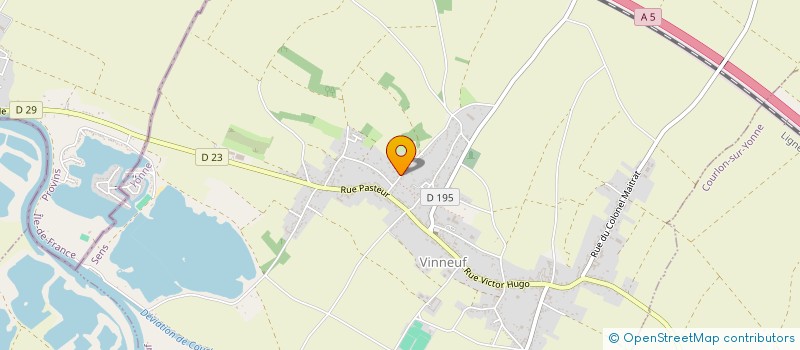 localisation de l'entreprise LOMBARD ASSAINISSEMENT ENVIRONNEMENT  VINNEUF