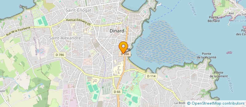 localisation de l'entreprise LOMBARD - FRANCAIS LIBRES  DINARD