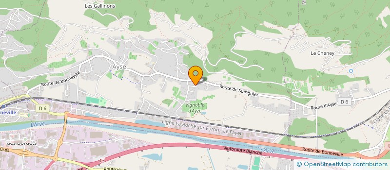 localisation de l'entreprise LOMBARD FREZZA TP SA  AYSE