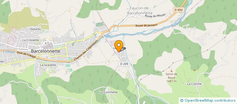 localisation de l'entreprise LOMBARD TP à BARCELONNETTE