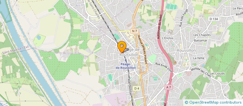 localisation de l'entreprise LOMBARDI à LE PEAGE-DE-ROUSSILLON