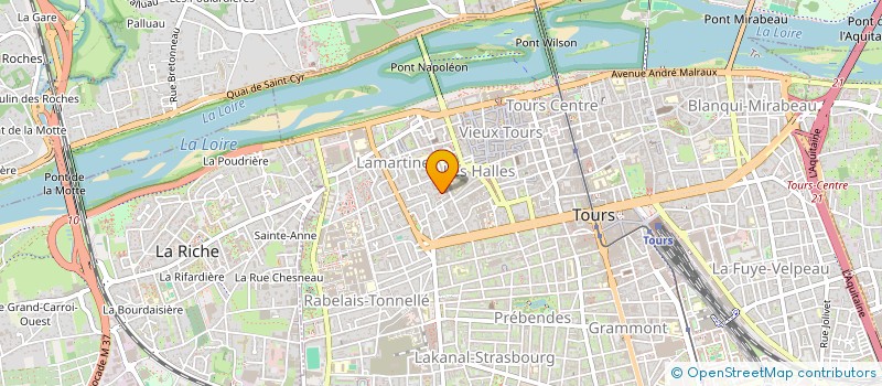 localisation de l'entreprise LOMBE  TOURS