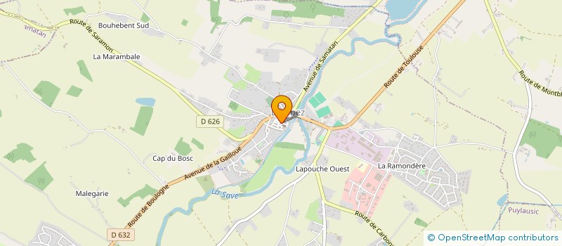 localisation de l'entreprise LOMBEZ ANIMATIONS MANIFESTATIONS  LOMBEZ