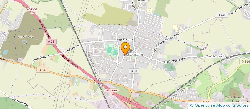 localisation de l'entreprise LOMDILA  ESCAUDAIN