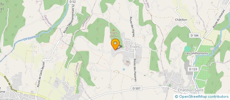 localisation de l'entreprise LOMEGHA26  TRIORS