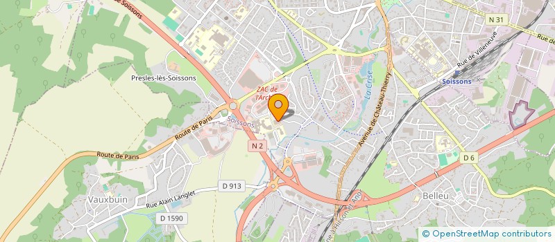 localisation de l'entreprise LOMINNOS à SOISSONS