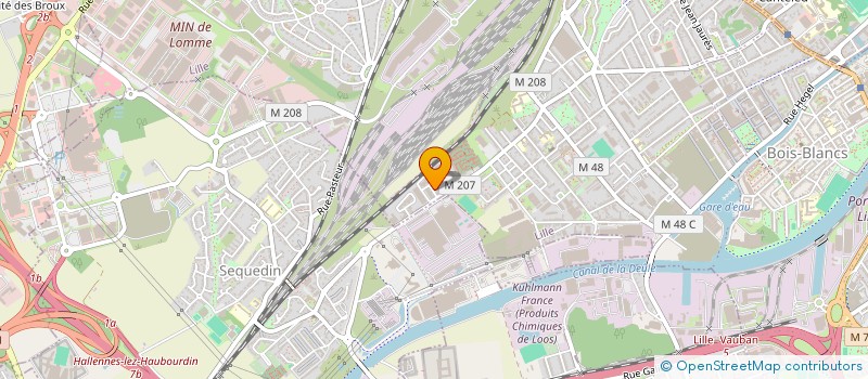 localisation de l'entreprise LOMME CONTROLE AUTOMOBILE à LILLE